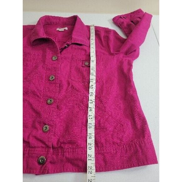 Christopher & Banks Pink Button Front Career Casual Blazer Jacket Womens Size XL - Picture 5 of 11